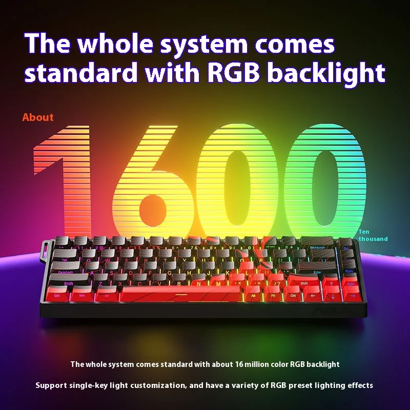 AULA WIN60 WIN68 HE MAX mechanical keyboard magnetic switch 8k polling rate RGB 0dead zone e-sports customizable gaming keyboard