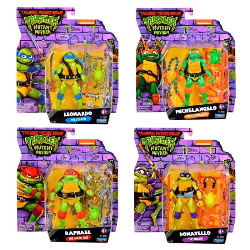 Spielkameraden 4,5 Zoll Ninja Turtles Actionfiguren Teenage Mutant Ninja Mutant Mayhem Actionfiguren Spielzeug Geschenk Sammlung Hobby