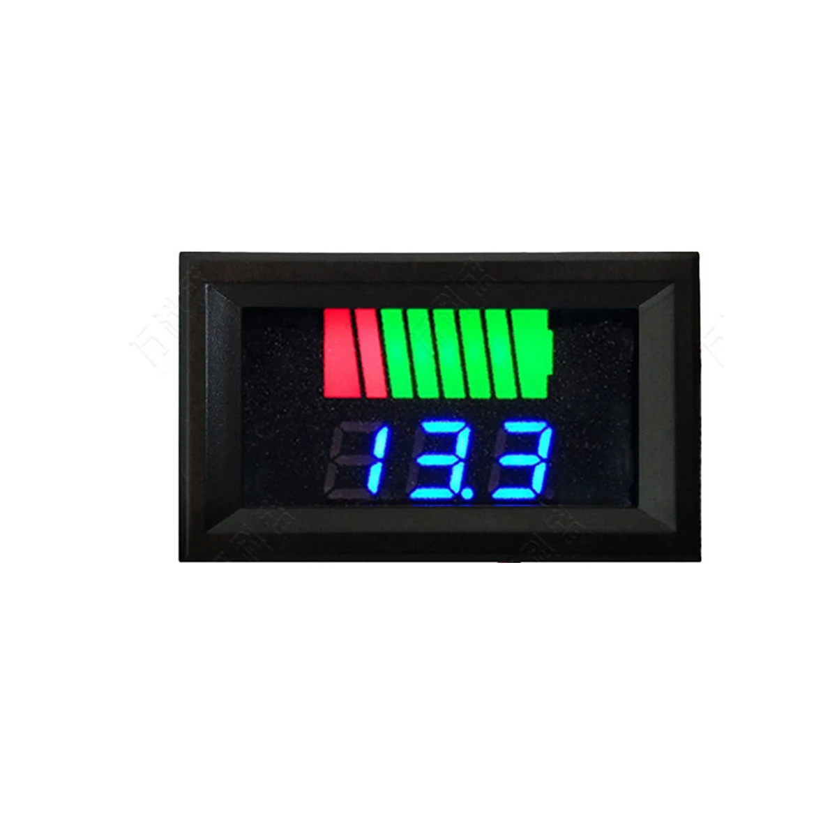 0.56 ''สีแดงสีฟ้า LCD Digital Voltmeter 12V 24V 60V 72V แบตเตอรี่ตัวบ่งชี้ความจุตะกั่วกรดรถรถจักรยานยนต์เครื่องทดสอบแรงดันไฟฟ้า