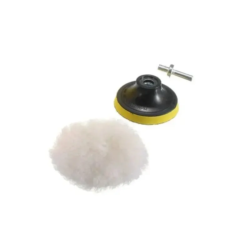Set di piastre in spugna per lucidatura, imitazione peluche, ceratura angolare, molatura, pulizia, spugna, ruota, set di bellezza per auto, lucidatura per trapano elettrico