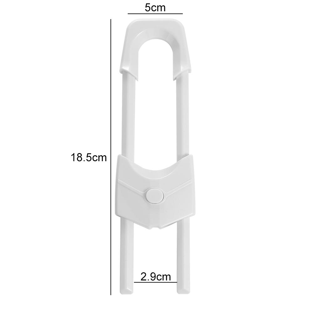 U Shape Children Home Protection ABS Plastic Safety Lock Baby Safety Adjustable Multi-function Baby Cabinet Locks