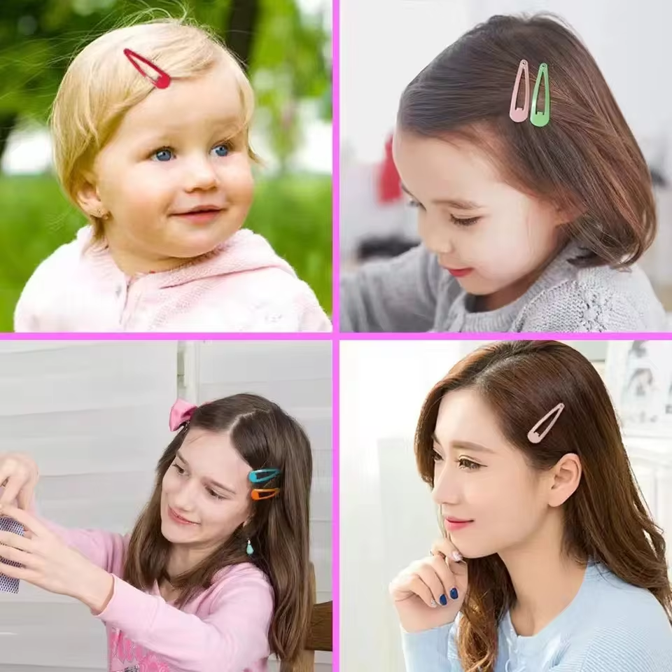 40 pçs meninas grampos de cabelo doce cor gotejamento grampo de cabelo princesa barrette coreano grampos de cabelo acessórios para o cabelo para meninas