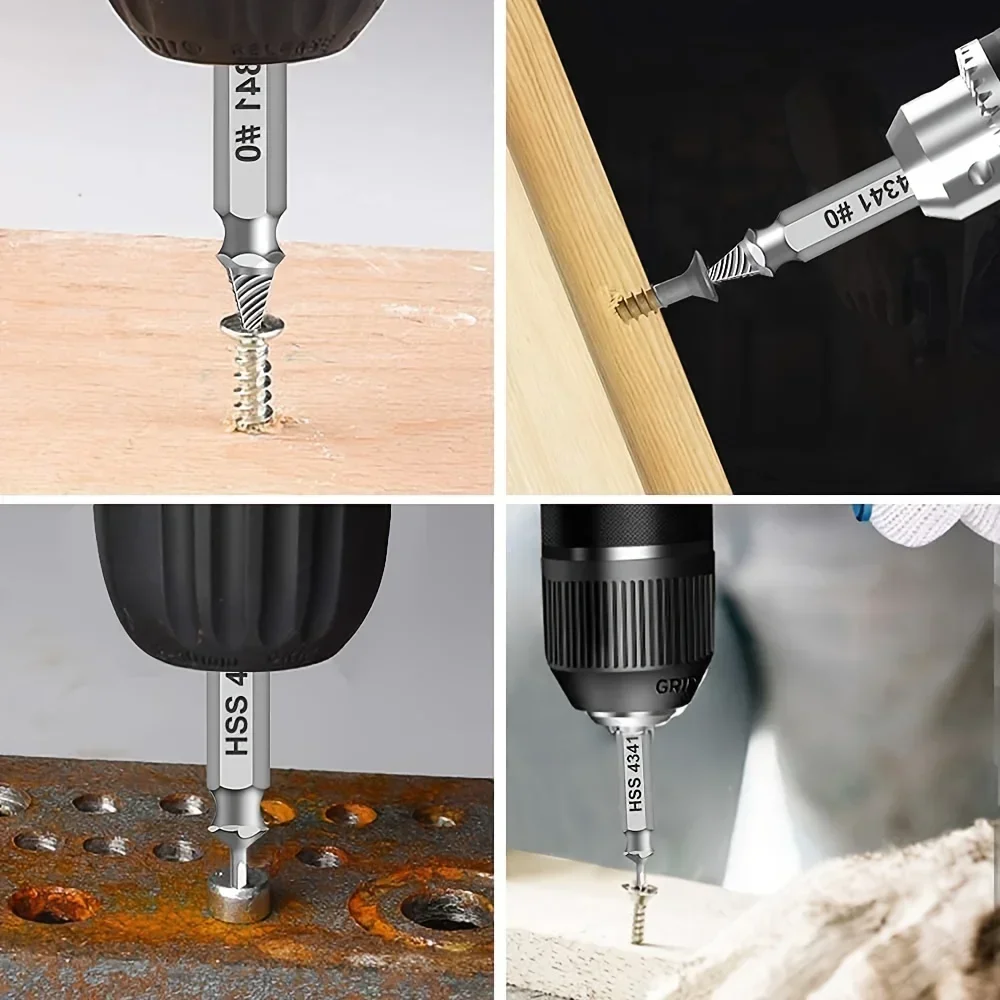 HSS เจาะ Bit Screw Extractor Set เหล็กความเร็วสูง Stripped Broken Remover ขนาดเล็กได้อย่างง่ายดาย Take Out Kit เครื่องมือไฟฟ้า