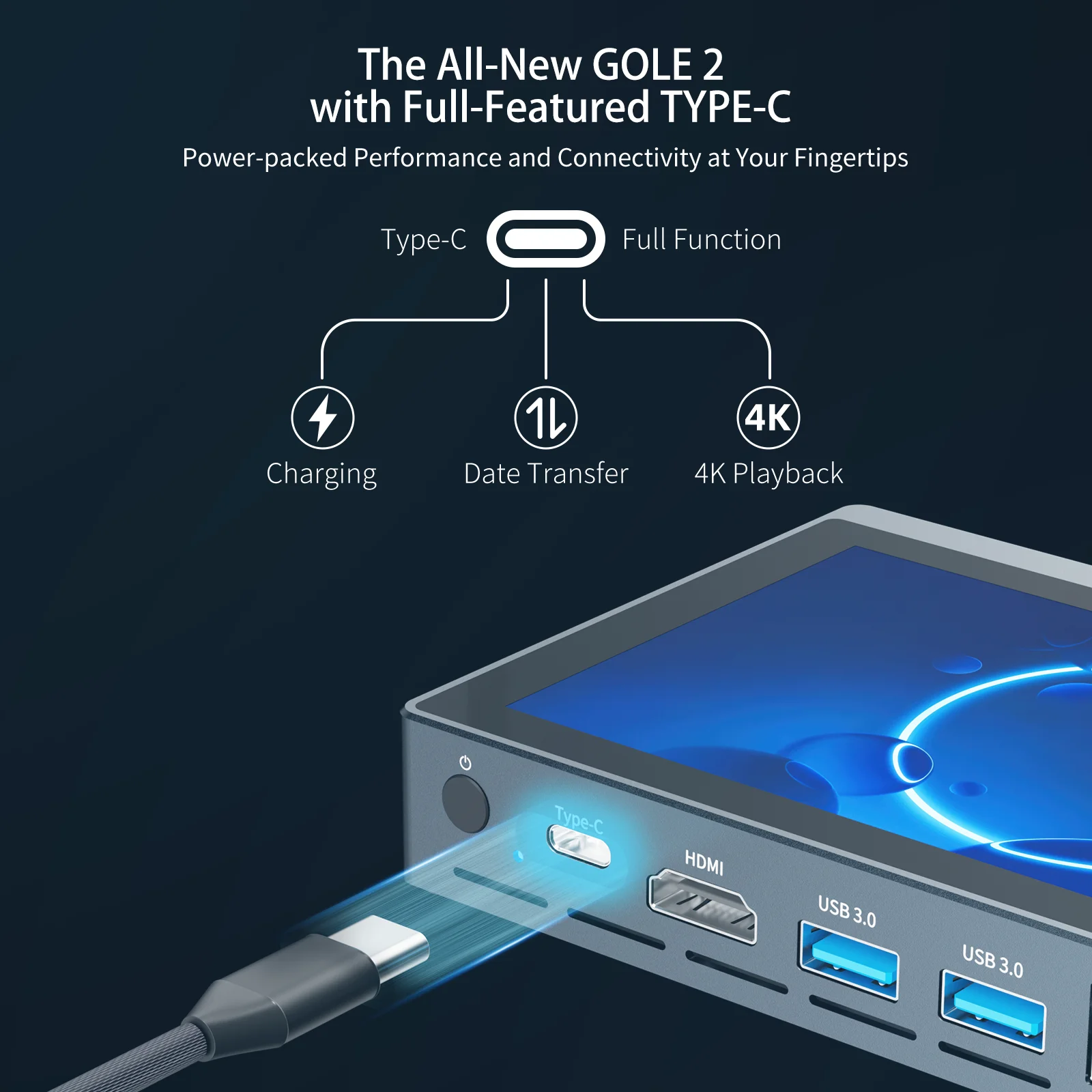 Higole Gole 2 5.5 ''Intel N5095 Mini PC Windows 11 WiFi5 8GB 256GB 4K Sem Bateria Computador Desktop Tela Sensível Ao Toque Windows Tablet