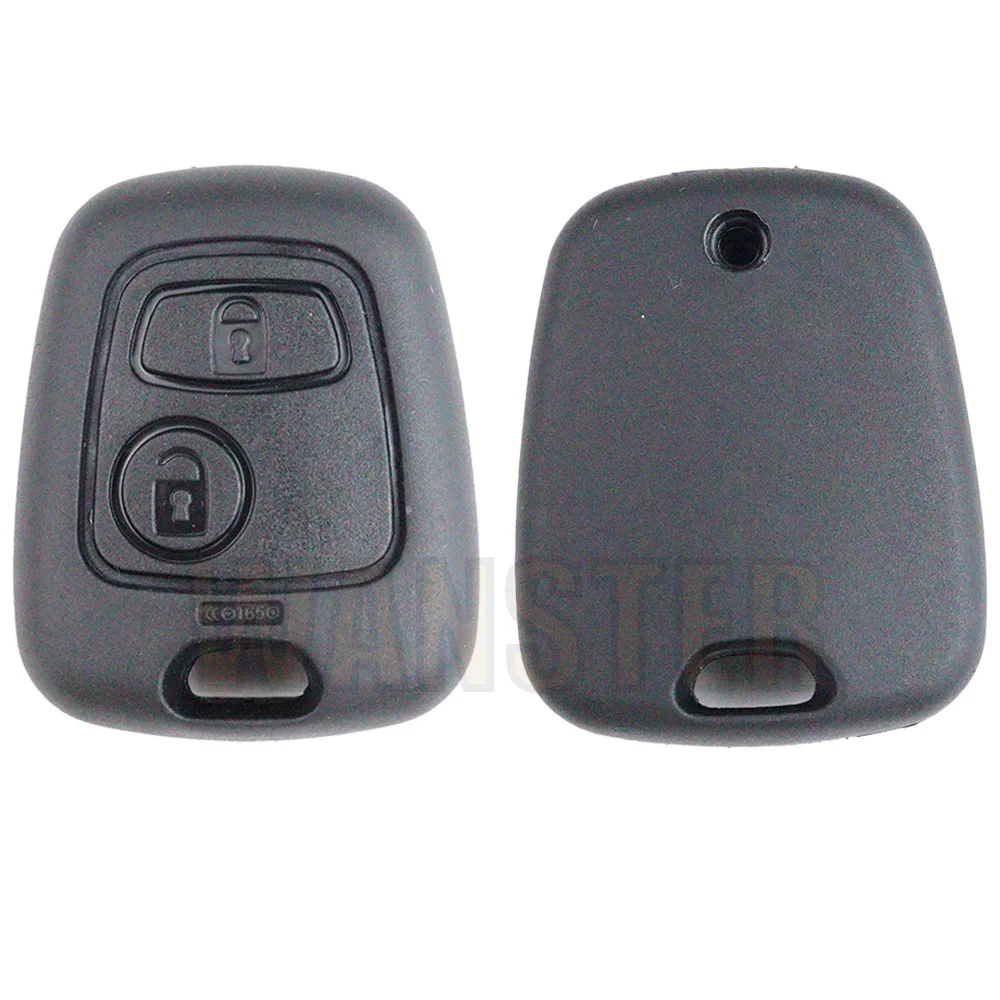 2 Bottons Car Key Fob Case Shell Housing for Peugeot 206 207 306 307 408 607 107 for Citroen C1 C2 C3 C4 Xsara Picasso Saxo