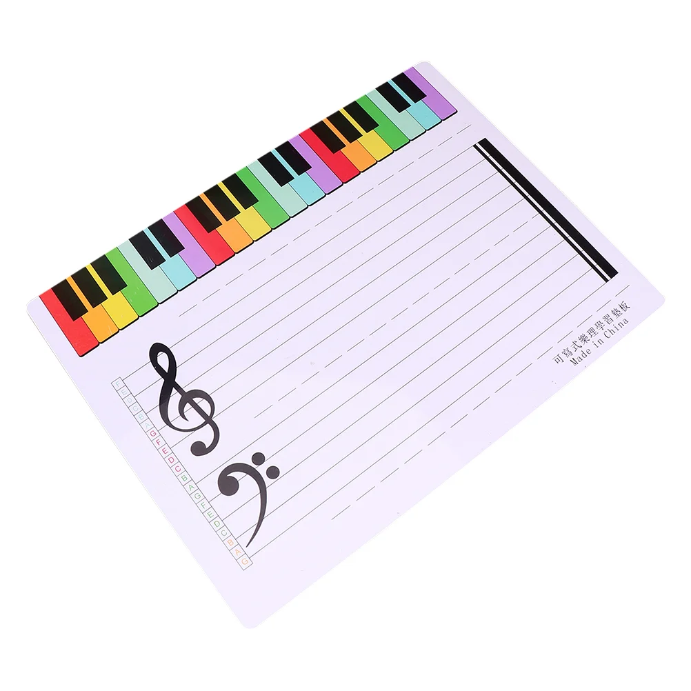 Erasable White Boards Exercise Music Teaching Tool Piano Musical Note Whiteboard Student