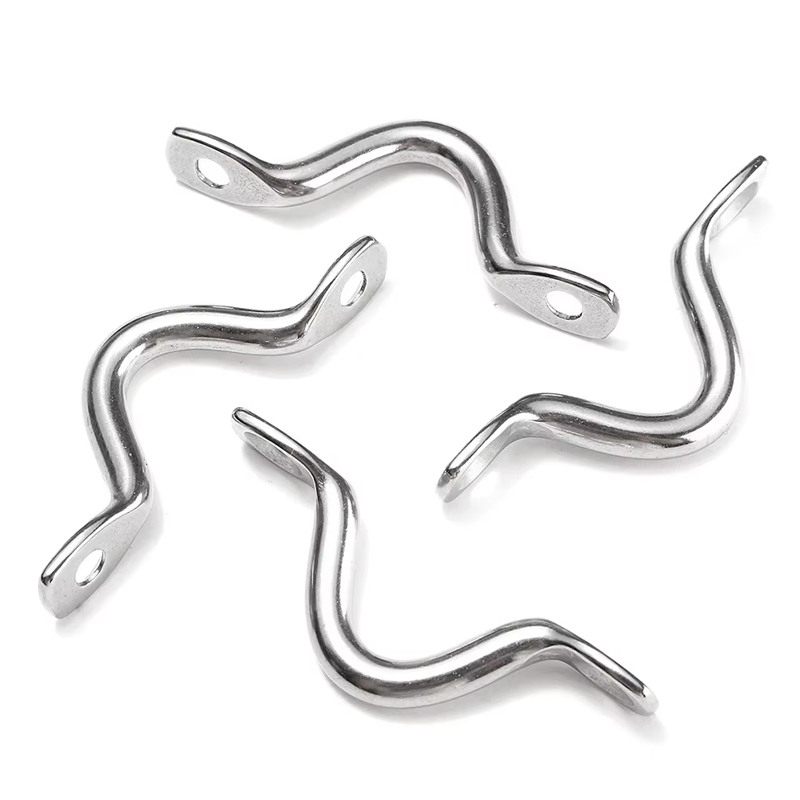 4 stücke Griff 5mm Edelstahl Draht Auge Strap Boot Marine Tie Down Fender Haken Baldachin Motoren Zubehör