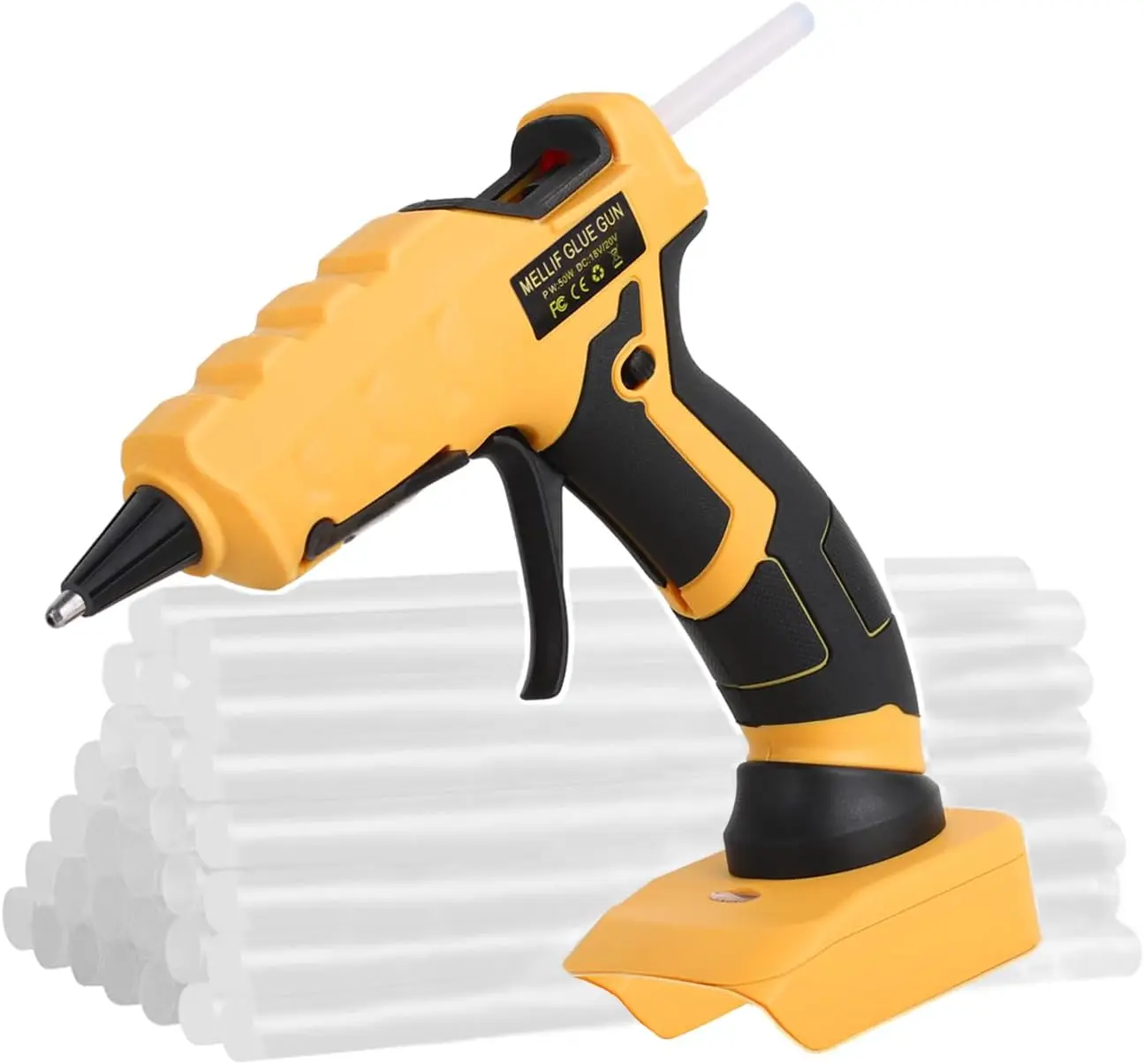 Không Dây Nóng Súng Bắn Keo Tặng Dewalt 18V 20V Max Pin Kích Thước Đầy Đủ Với 30 Keo Dán Cho Nghệ Thuật và Hàng Thủ Công Và DIY (Không Có Pin)