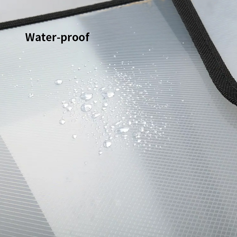 Waterdichte bestand met grote capaciteit Transparante A4-map Druk op de knop Plastic gegevensdocumententas Zakopslag Kantoorbenodigdheden