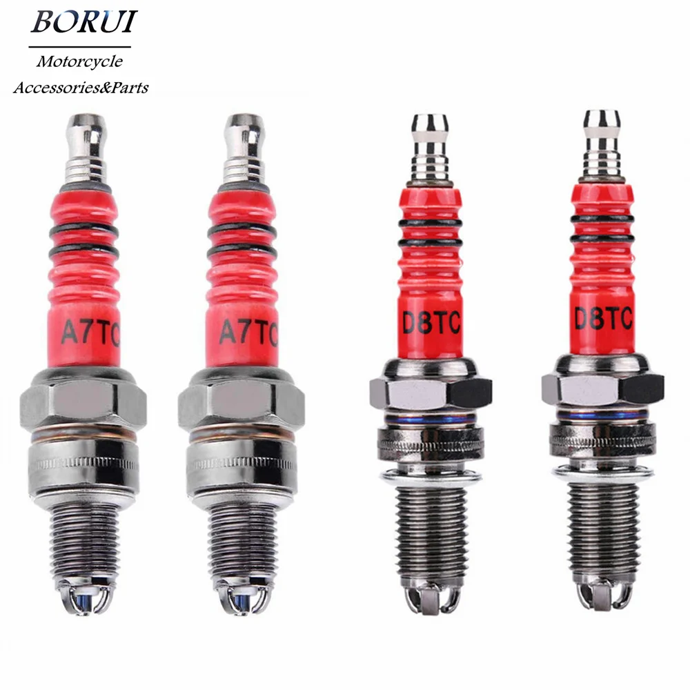 1/2 Chiếc Xe Đua Bugi 3 Bộ Ba Điện Cực A7TC D8TC Cho GY6 CG 50 70 110 125 150CC xe Máy Atv Xe Tay Ga Bụi Bẩn Xe Đạp Go Kart