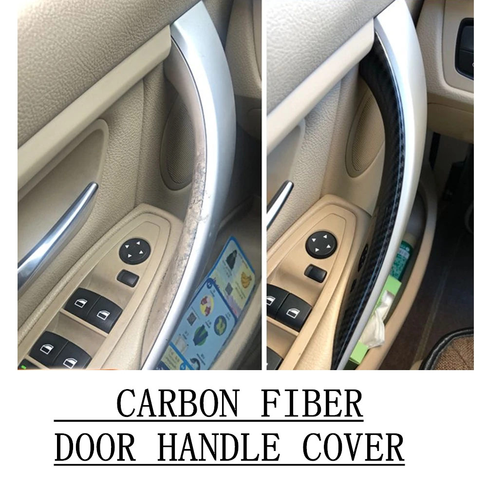 Manija de puerta Interior en 3 colores, cubierta protectora embellecedora ABS para BMW Serie 3 4 M3 M4 F30 F80 F31 F32 F33 F34 F35 F36 F82