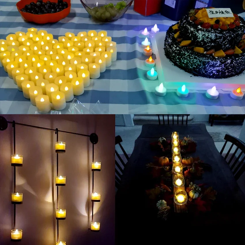 Wiederaufladbare Led Kerzen Timer Fernbedienung LED Licht Flammenlose Für Hochzeit Zimmer Garten Urlaub Beleuchtung Wohnkultur Tee Kerze Lampe