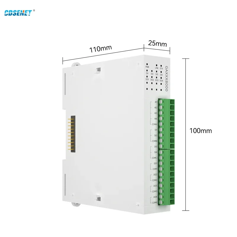 8AI Erweiterung Remote IO Modul RS485 Ethernet CDSENET GXAXX0800 Analog Switch Erfassung Modbus TCP RTU Funktioniert mit Host