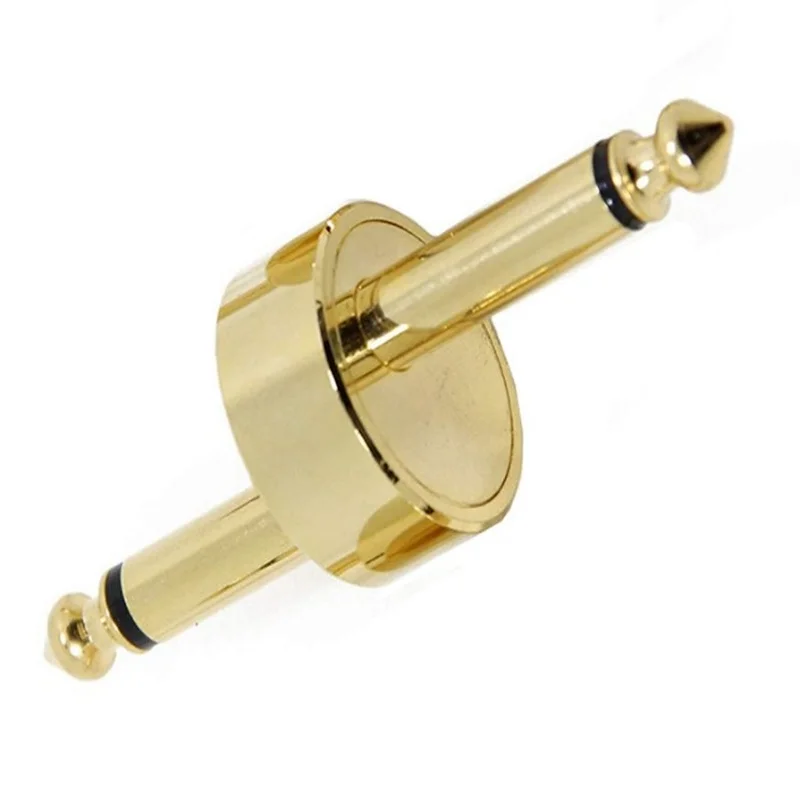 Соединитель педали для гитарных эффектов с переходником 6,35 на 6,35, аудиоадаптер со штыревыми соединителями 6,5 для подключения электрогитары