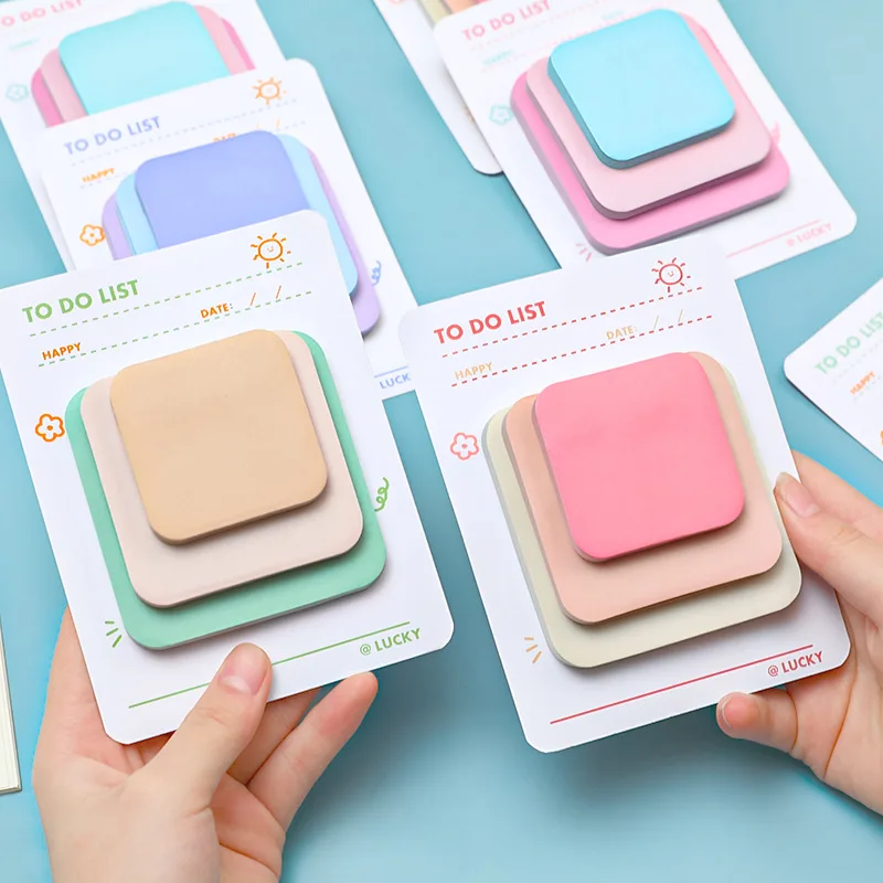 Nota carina, carta per appunti a vento colorata di alto valore, messaggio per studenti N volte, cancelleria per blocco note appiccicosa Kawaii