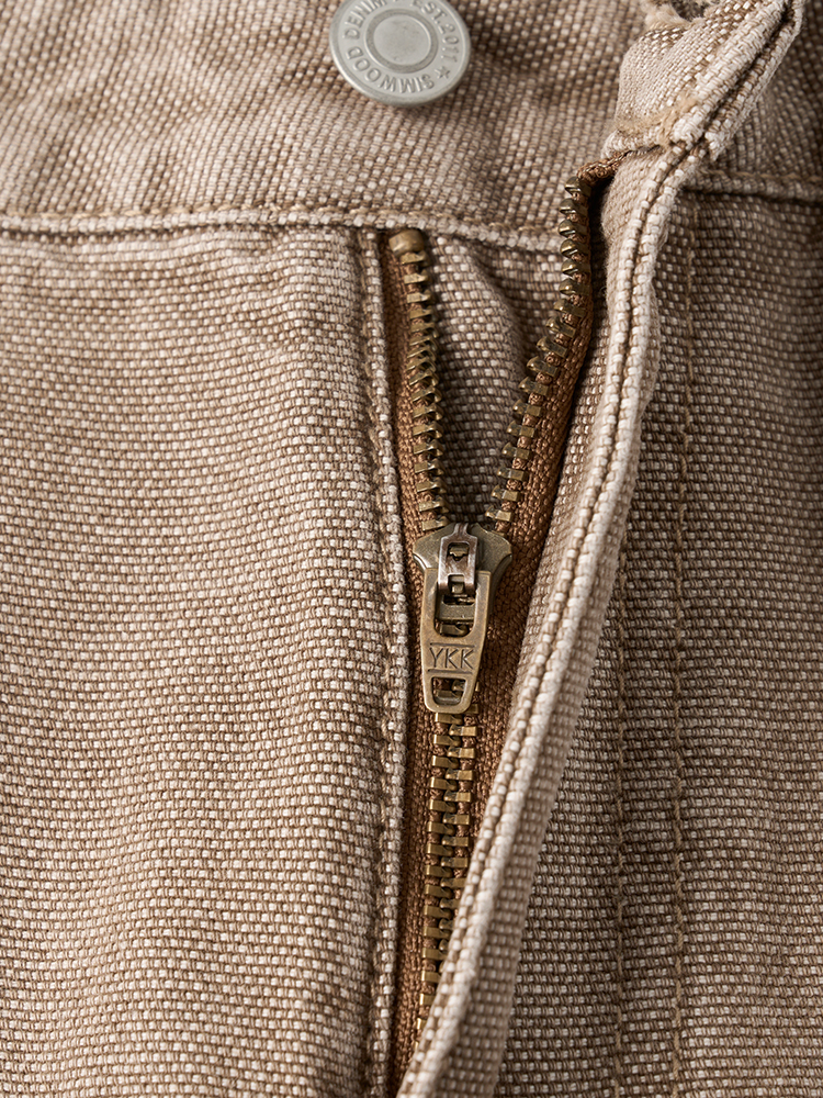 SIMWOOD 2025 primavera nuevo Regular recto 12,5 oz lavado Vintage con cuentas pantalones vaqueros de lona ropa de marca de talla grande