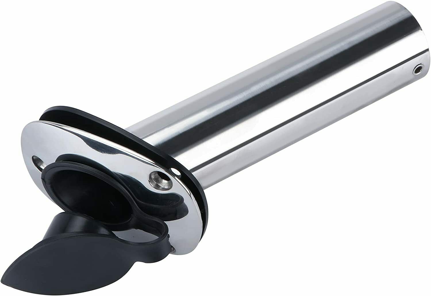 2x suporte de vara de pesca de barco de montagem embutida de aço inoxidável pod de haste de 30 graus para barco marinho