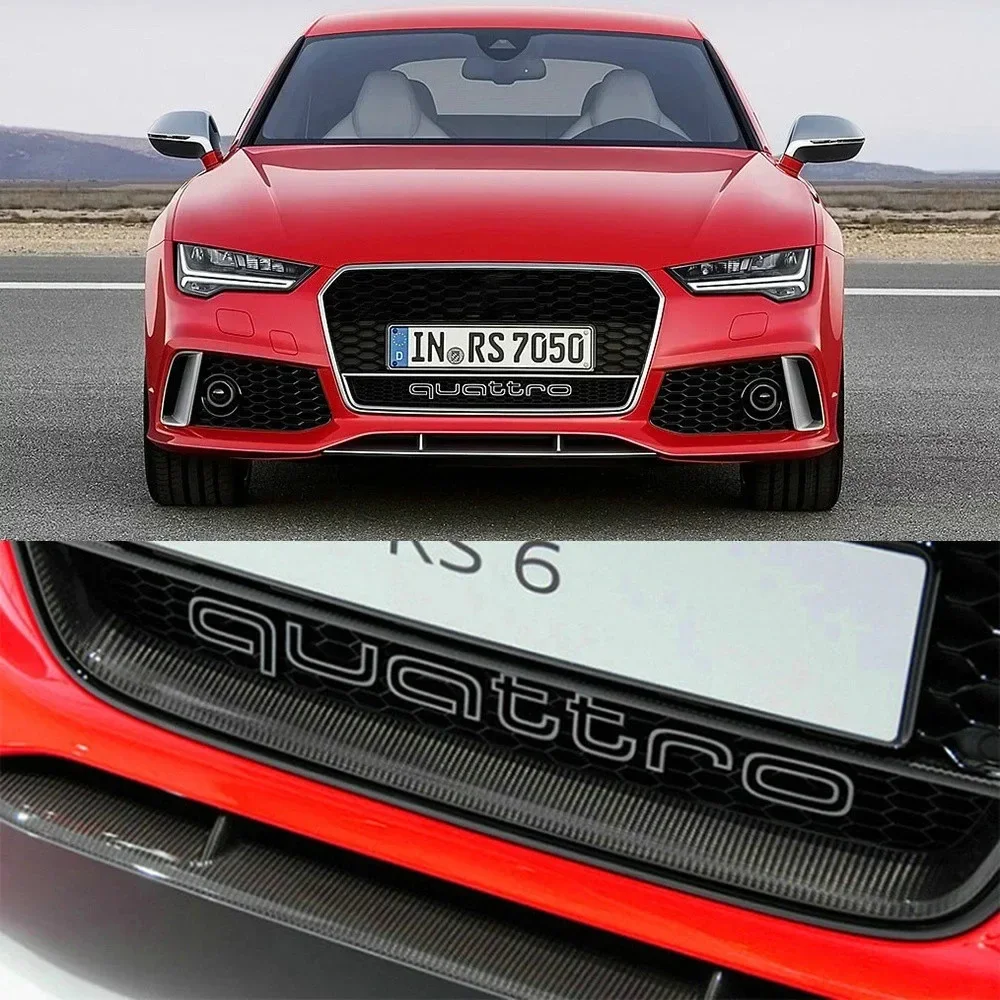 1 шт. Передняя решетка Quattro ABS с 3D логотипом для Audi A3 A4 A5 A6 A6L A7 A8 Q3 Q5 Q7 S3 S4 S5 RS3 RS4 RS6 RS7 S7 S3 S4 S5 A1 A2 Q8 Q2