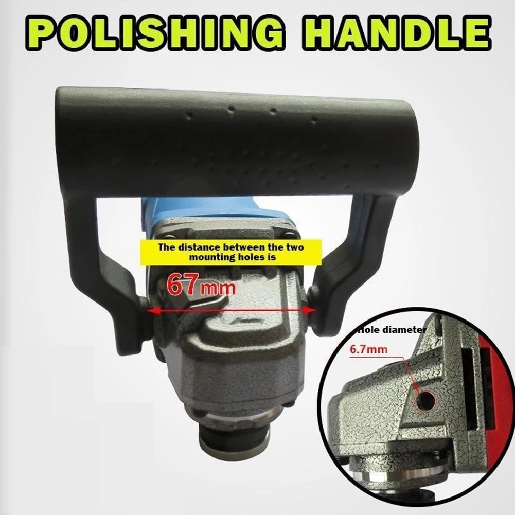 Mango auxiliar antideslizante que absorbe los golpes, mango de 8mm para amoladora angular tipo 100, manijas de pasamanos