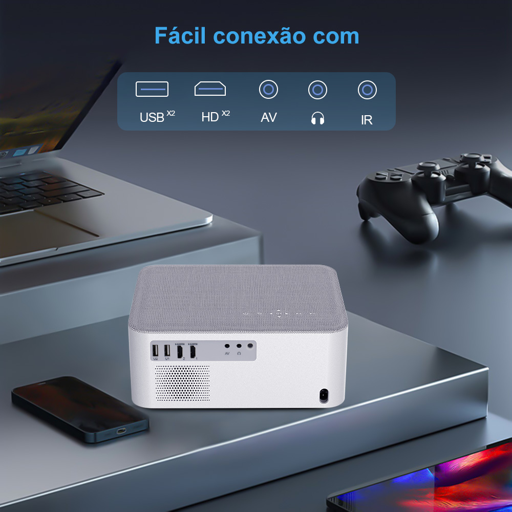 ThundeaL Mini Projetor Portátil TD92 Pro FHD 1080P Full HD Feixe 4K Vídeo WiFi Projetor Android TD92Pro Filme 3D Home Theater