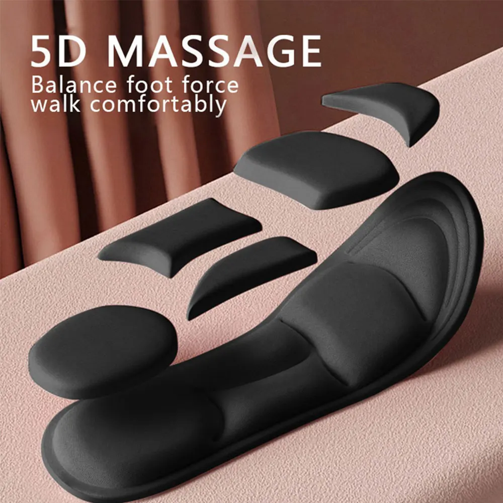 4PCS 5D Massage Memory Foam Insoles Thickening Breathable Cushion Cushioning Comfort Suitable For High Heels Insoles