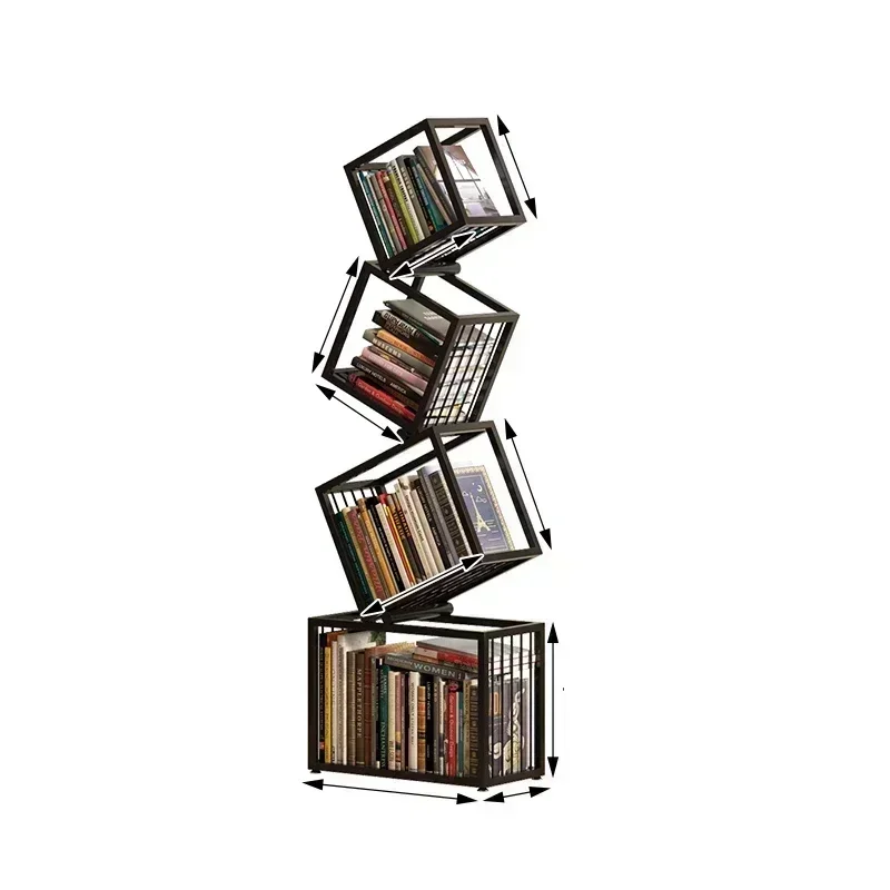 Rotating Bookshelf Storage Book Shelves Magazine Rack Shelf Organizer Aesthetic Children's Bookcases Estantes Storage Furniture