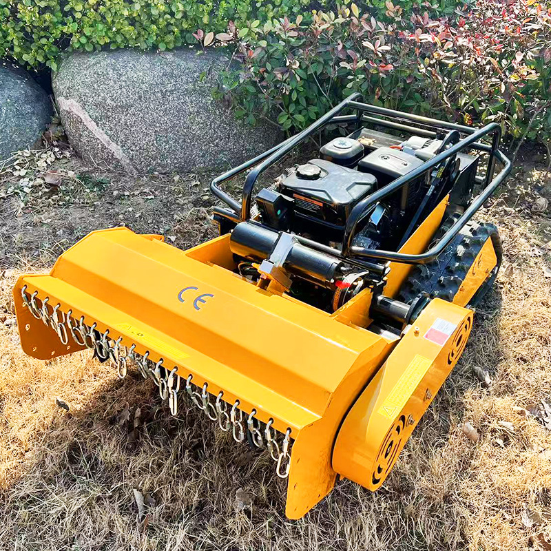 Aangepaste CE EPA dieselmotor all-terrain gras snijmachine landbouw rubberen rupsen afstandsbediening robot grasmaaier