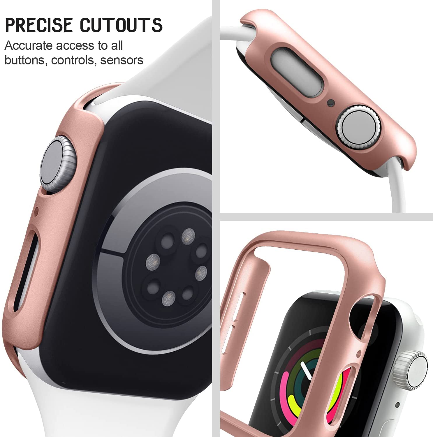 Чехол для Apple Watch Case 45 мм, 41 мм, 44 мм, 40 мм, 42 мм, 38 мм, 44 45 мм, аксессуары, защитный бампер для ПК iWatch Series 8 7 SE 6 5 4 3 9