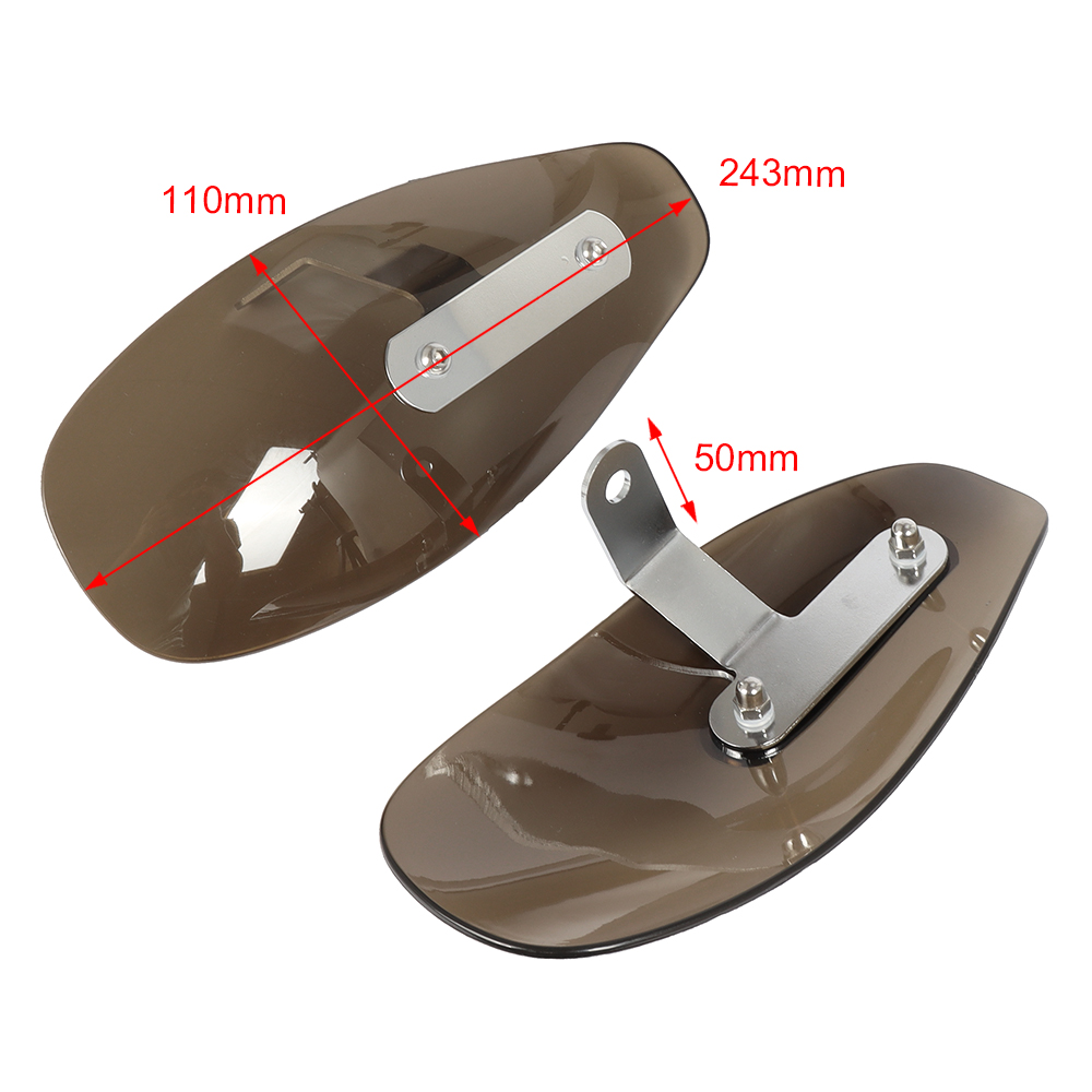 For Harley Honda Yamaha Suzuki Chopper Motorcycle Hand Guard Cold Wind Deflector Shield Hand Protector Shield Falling Protection