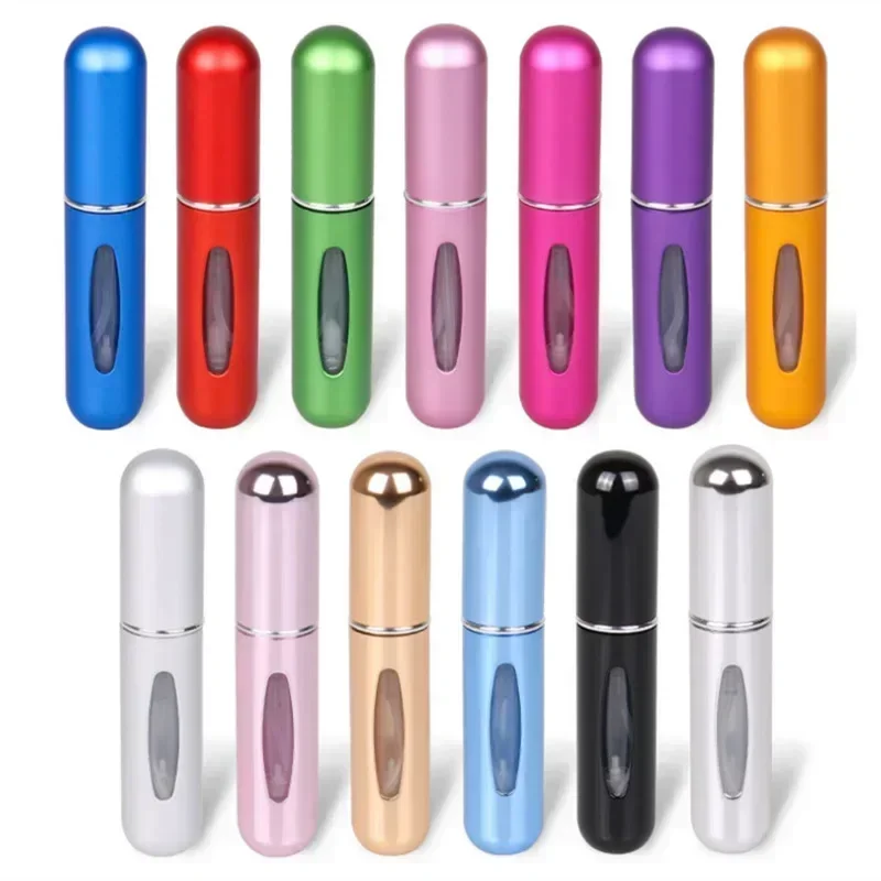 New 5ml Perfume Refillable Bottle Portable Mini Refill Spray Jar Scent Pump Empty Cosmetic Containers Atomizer for Travel Tools