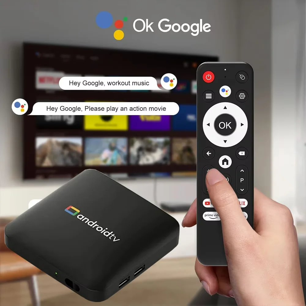 Android13 Smart Home Theater TV Box AllwinnerH313 Google Assistant Netflix Streaming Bluetooth Media Player 2G16G 2.4G5G Wifi T1