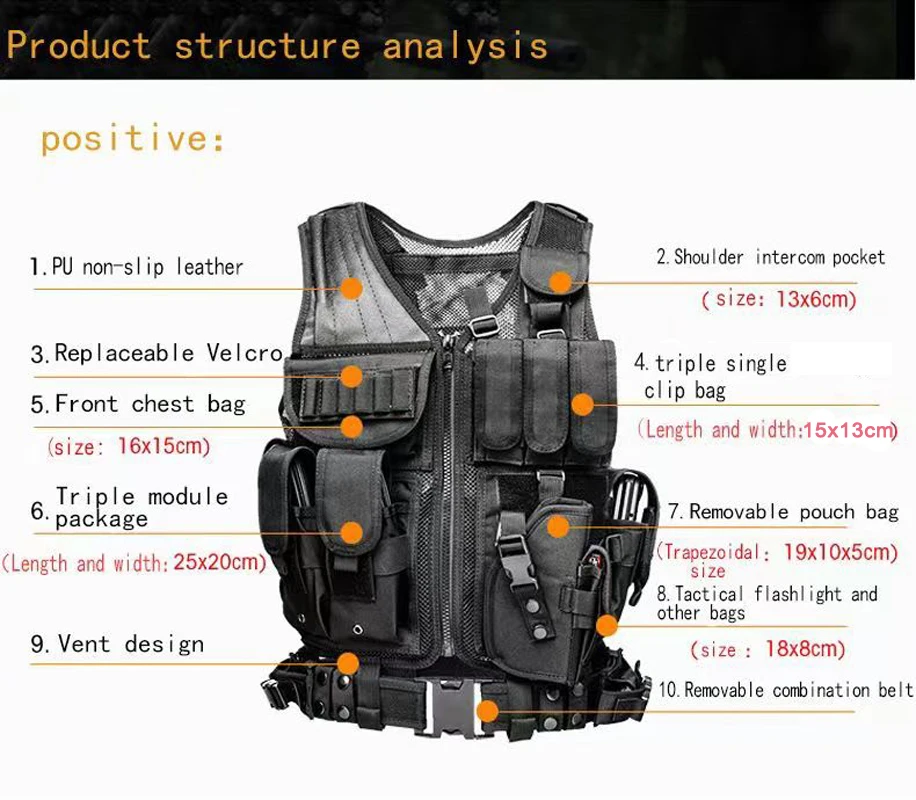Einstellbare Molle Taktische Weste Kampf Körper Rüstung Westen Wachmann Jagd Armee Outdoor CS Krieg Spiel Airsoft Training Jacke