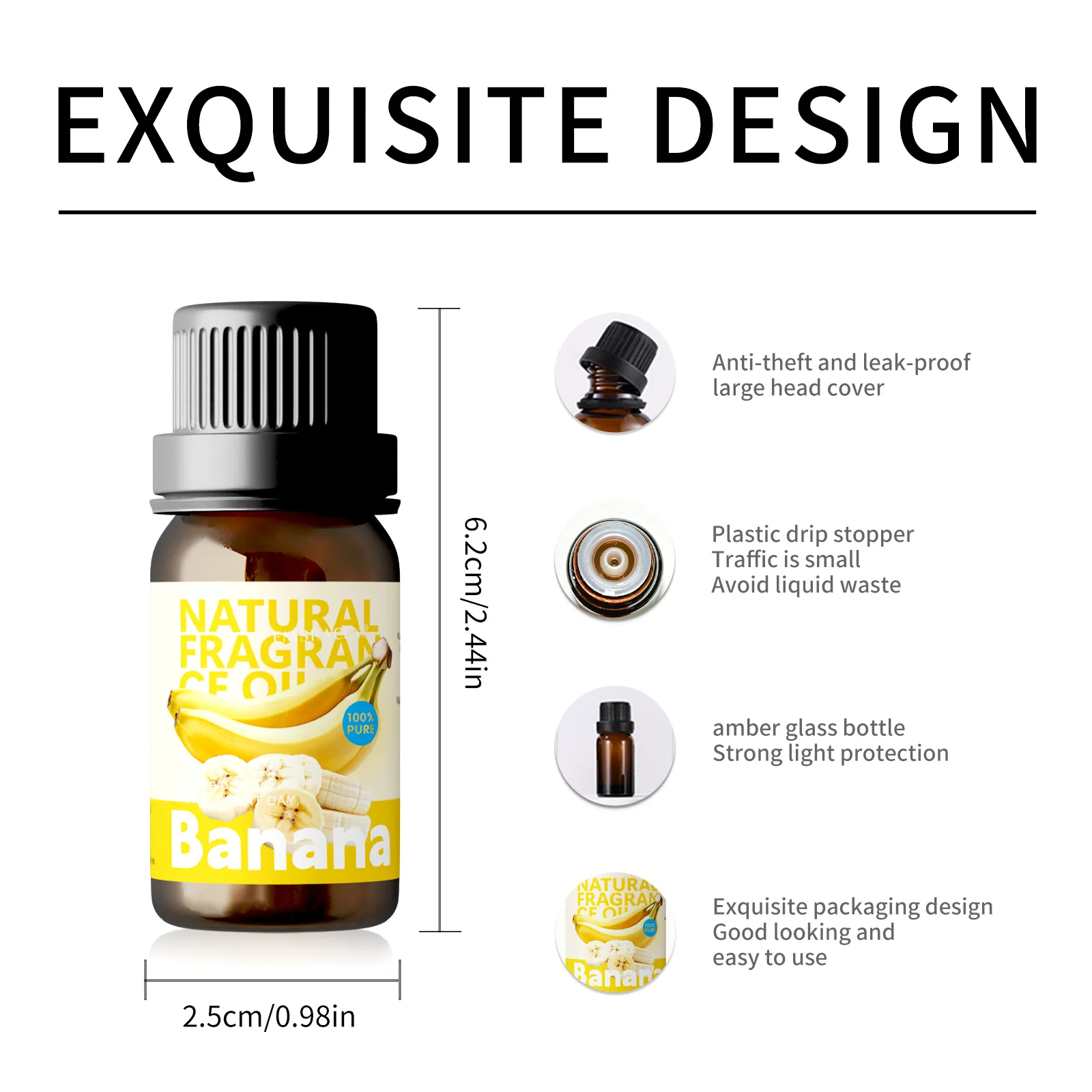 10ml Banana Perfume Oil Fragrance Essential Oils Banana Aromatherapy Essential Oils Gifts Home Fragrances Soap Making