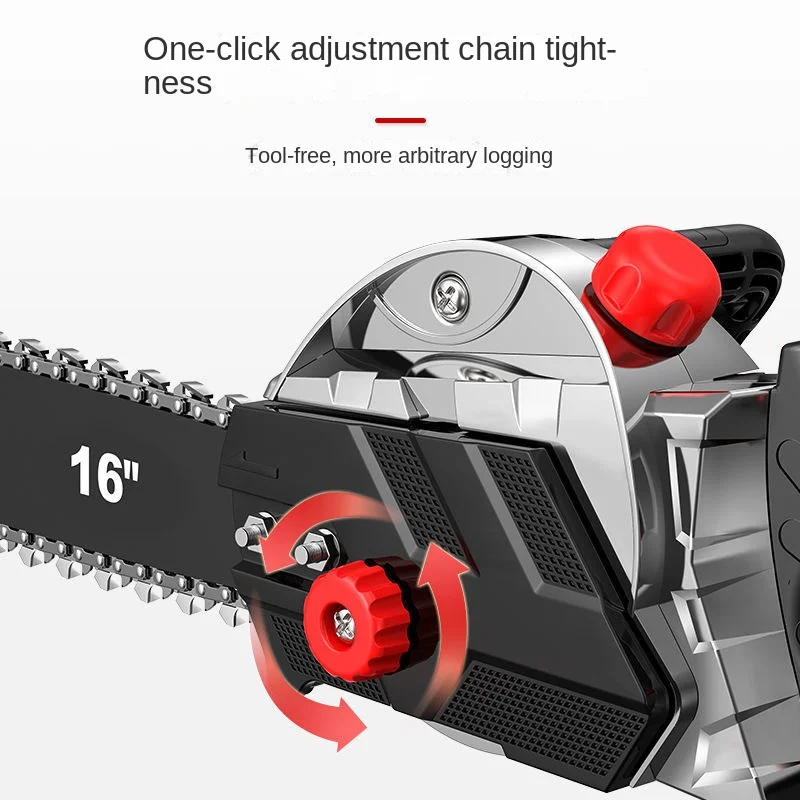 16 นิ้ว 2400W High-power Chainsaw เข้าสู่ระบบเลื่อยไฟฟ้า Chainsaw มือถือ Chainsaw ตัดลูกโซ่ไฟฟ้าเลื่อย
