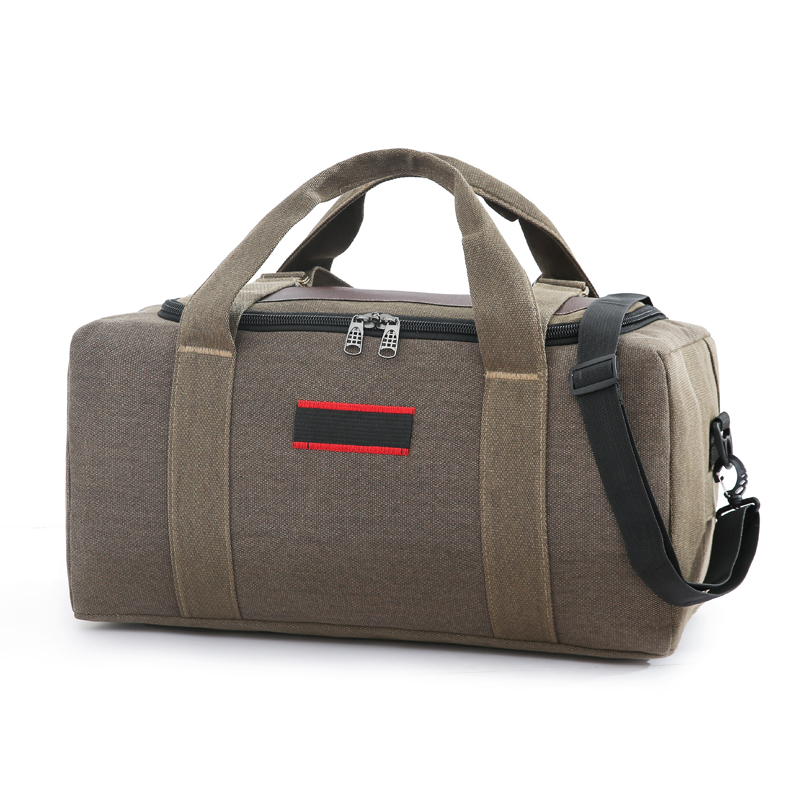 Bolsa de Lona de Capacidade Extra ande Bolsa de Viagem Masculina Bolsa de Mão Fena para Viagens e Transporte de Cobertores