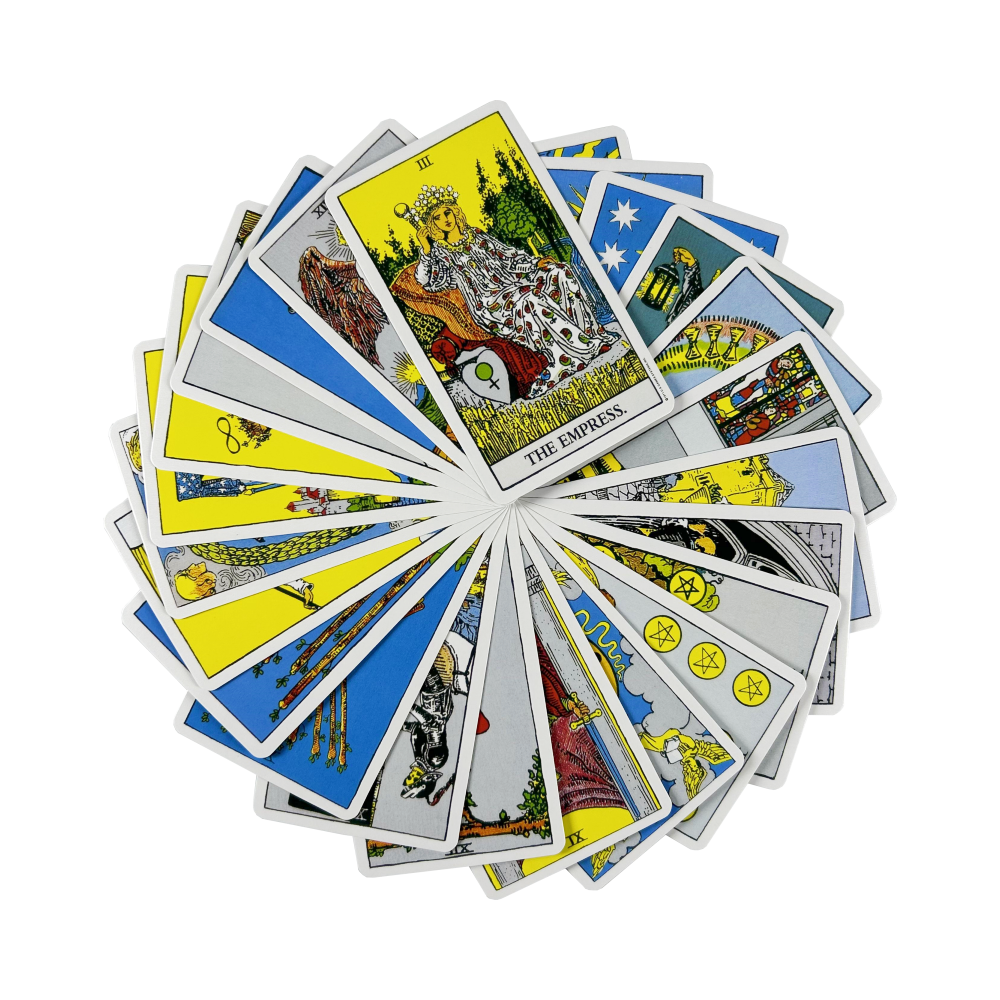 Cartas de tarô The Rider com guia de papel para adivinhação, uso pessoal, versão em inglês, baralho de oráculos para mulheres, meninas, jogo de tabuleiro