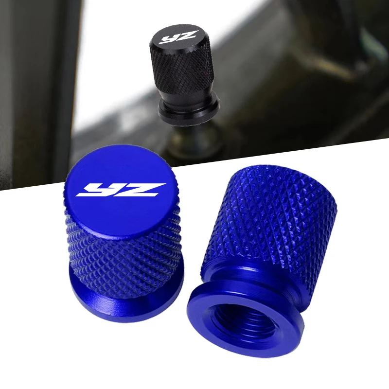 Tapa de válvula de neumático de motocicleta de aluminio, Universal, a prueba de polvo, para Yamaha YZ 80 85 125 250 426 450 F X FX YZ80 YZ85 YZ125 YZ250, 2 uds.
