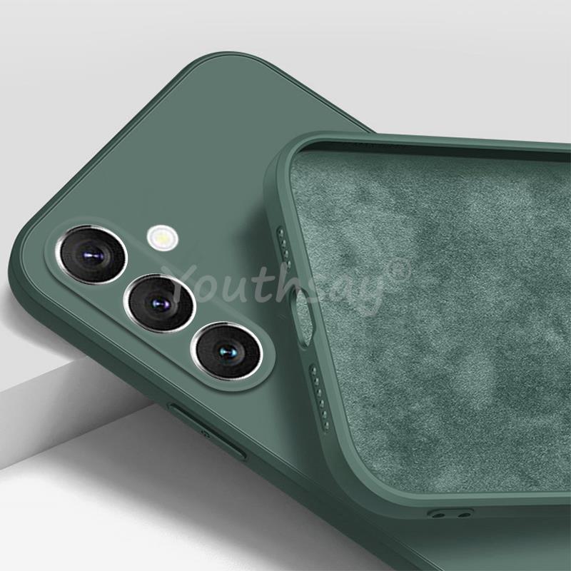 For Samsung Galaxy S24 FE Case Silicone Plain Protect Cover Samsung S24 FE S23 FE S21 S22 Plus Ultra Cover Rubber S23 FE Case