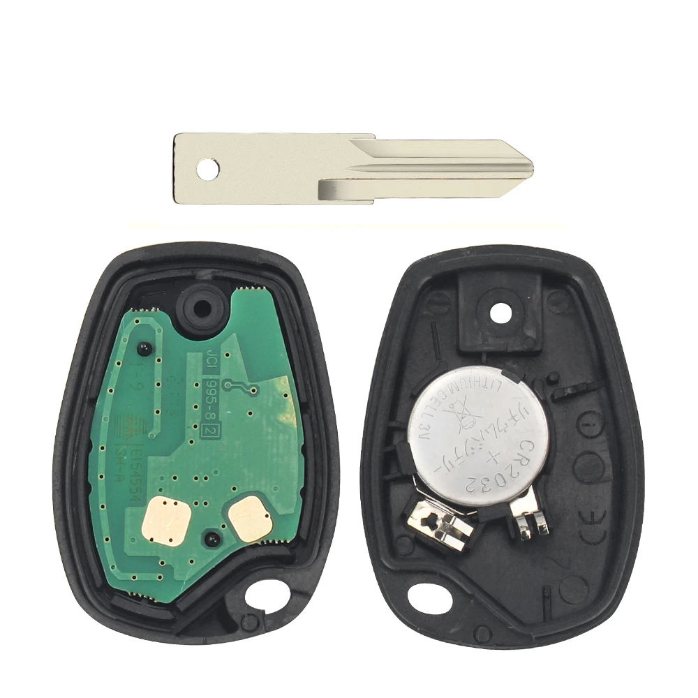 KEYYOU Cho Renault Clio Kangoo Chủ Modus Logan Twingo Fob ID46 PCF7946 / PCF7947 / 4A Chip 434MHz 3 nút Bấm Điều Khiển Từ Xa Chìa Khóa Ô Tô