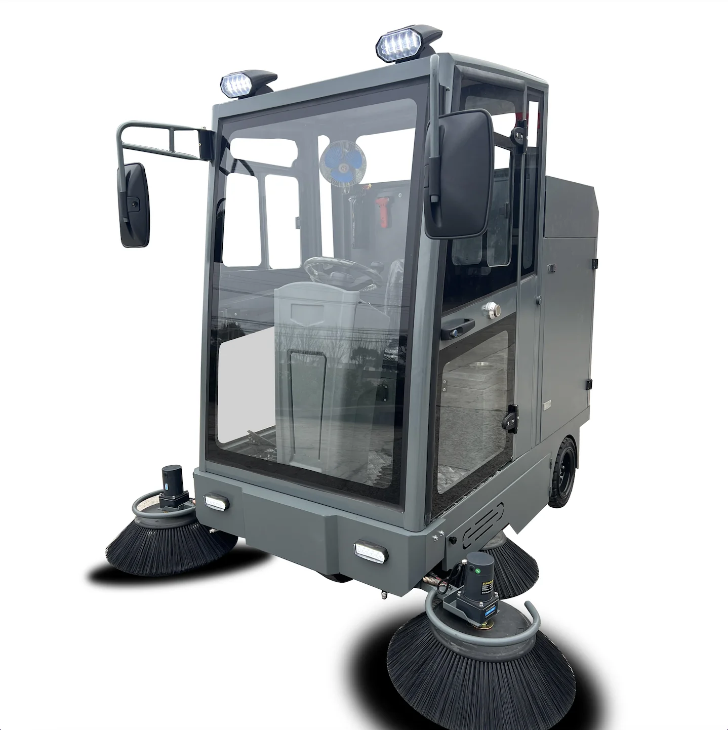 QM-S20 Original Factory Newest Durable Cordless Automatic Industrial Ride on Electric Floor Sweeper