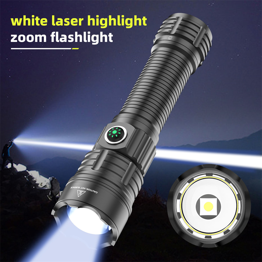 Lampe de poche ultra injuste aste par USB, super lampes de poche, torches, éclairages de nuit, LED Zoom Dullantern