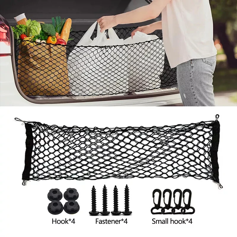 Universele auto kofferbaknet Nylon elastische mesh bagage vrachtopslag pick-up netjes net voor bestelwagen SUV vrachtwagen mesh netwerkzak
