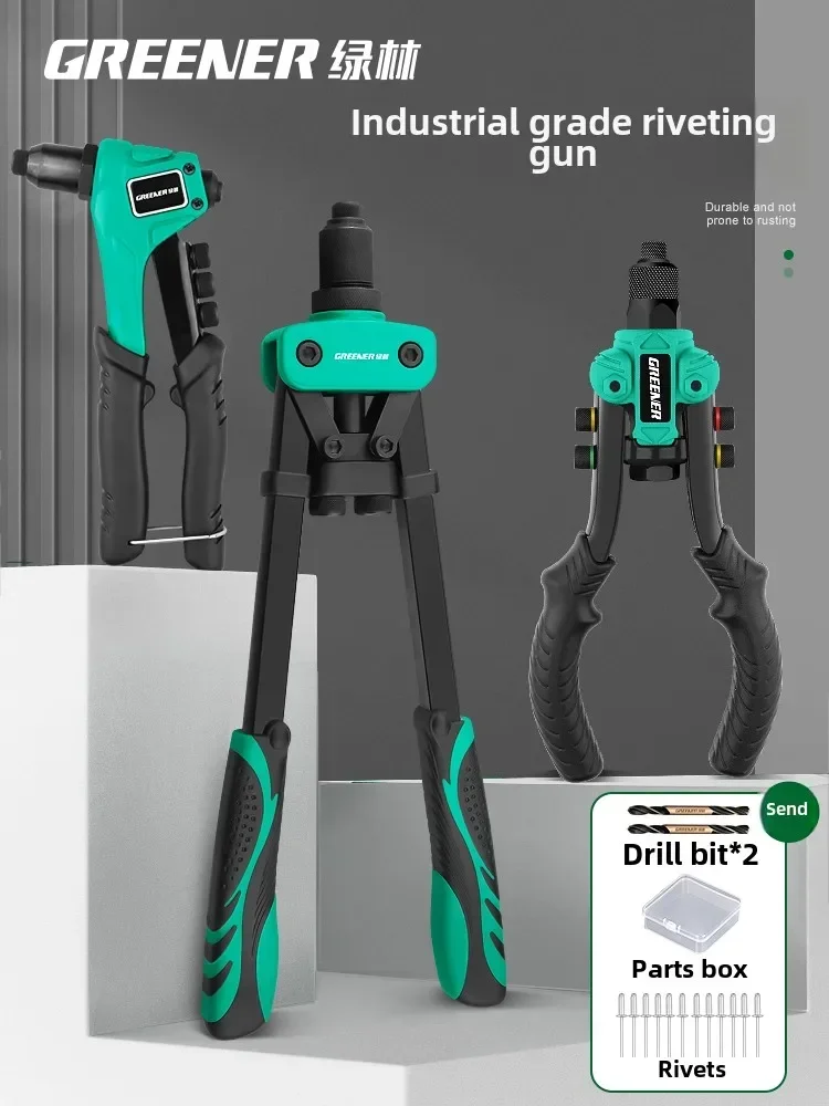 Pistola de rebite portátil resistente com fácil tração para uso industrial e doméstico