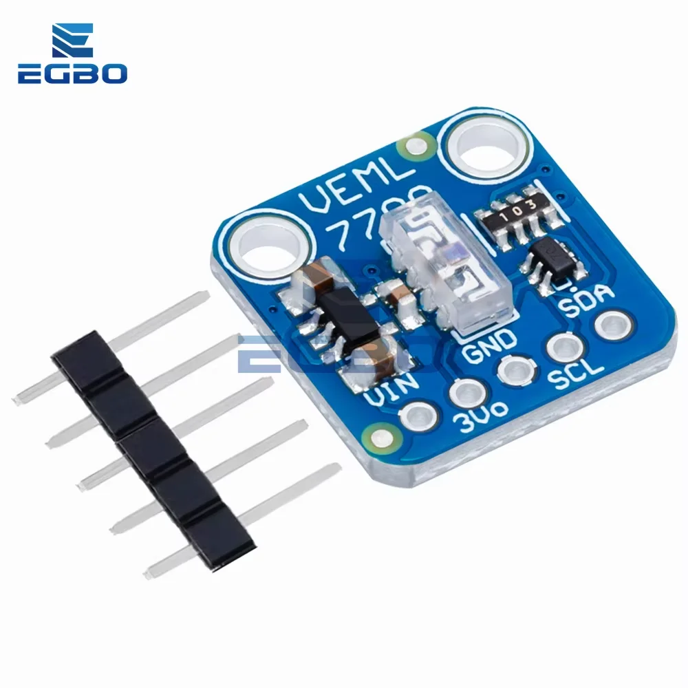 Módulo Sensor de luz ambiental VEML7700, placa Sensor de medición de luz Lux de 120k, interfaz I2C IIC de 3,3 V y 5V para Arduino Raspberry Pi