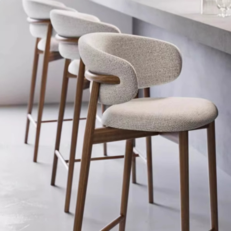 Cadeiras de bar de jantar de cozinha encosto ergonômico restaurantes único cadeira de barra minimalista casa silla alta bar sala de estar móveis