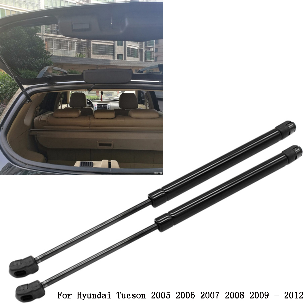 2 個車のリアウィンドウガラスガススプリングショックリフトストラットストラットサポートバーロッドヒュンダイツーソン 2005 2006 2007 2008 2009 - 2012