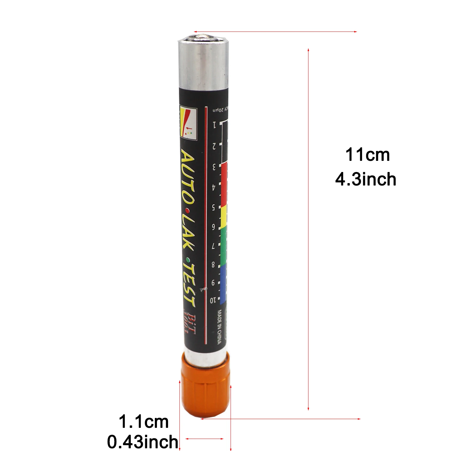 เครื่องทดสอบความหนาสีรถ Auto Paint Coating Detection ปากกา Magnetic Tip Scale Meter เคลือบเงาเครื่องมือวัดความหนา