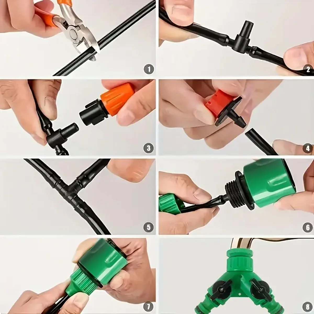 30 เมตร DIY พืชสวนหยดระบบชลประทานชุดรดน้ําอัตโนมัติดอกไม้ Waterer พืชสีเขียวปรับชลประทานชุด