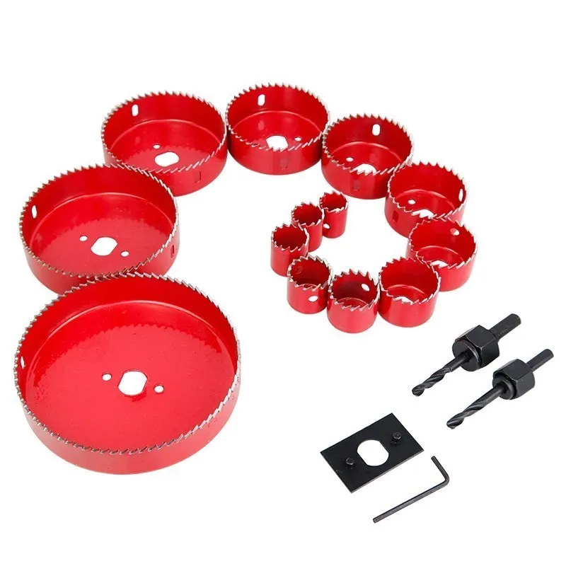 XCAN Drill Bit Hole Saw Set 5/8/13pcs 19-127mm Wood Metal Drilling Tools Hole Core Cutter Hole Saw Drill