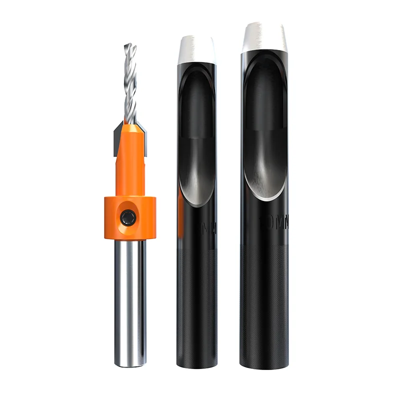 HUHAO 8Mm Vỏ Phản Bồn Rửa Mũi Cho Gỗ HSS Ốc Vít Countersinking Thực Tập Nghề Mộc Dụng Cụ